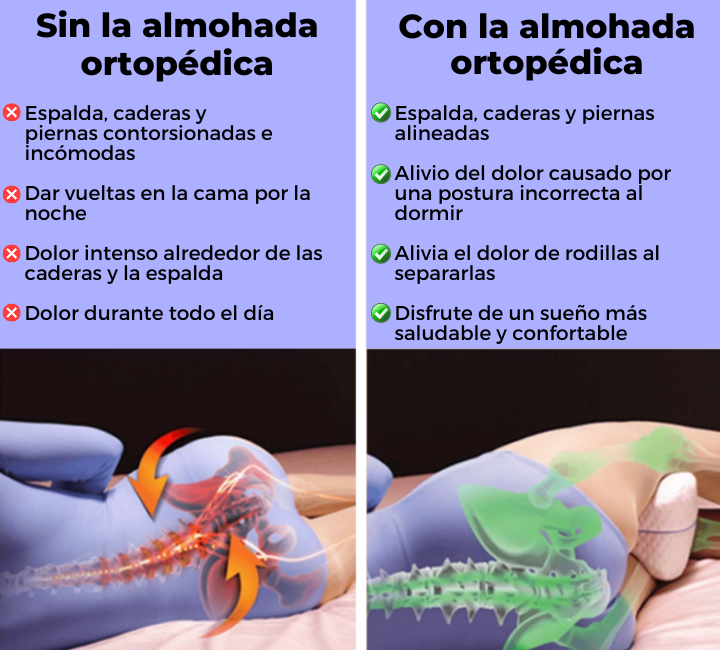 Almohada terapéutica para la espalda - alivia el dolor y mejora la postura